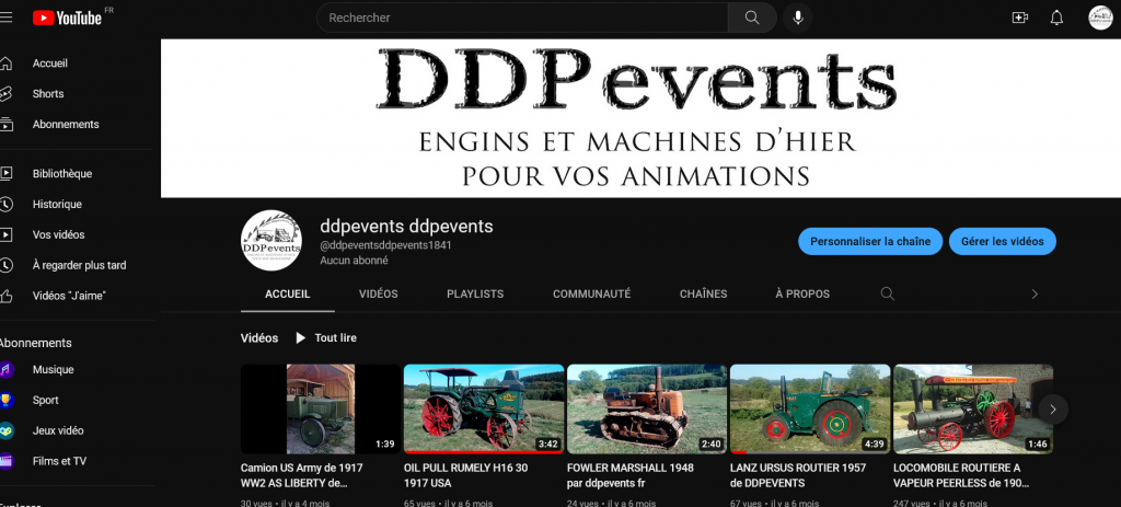 vue chaine youtube ddpevents.fr